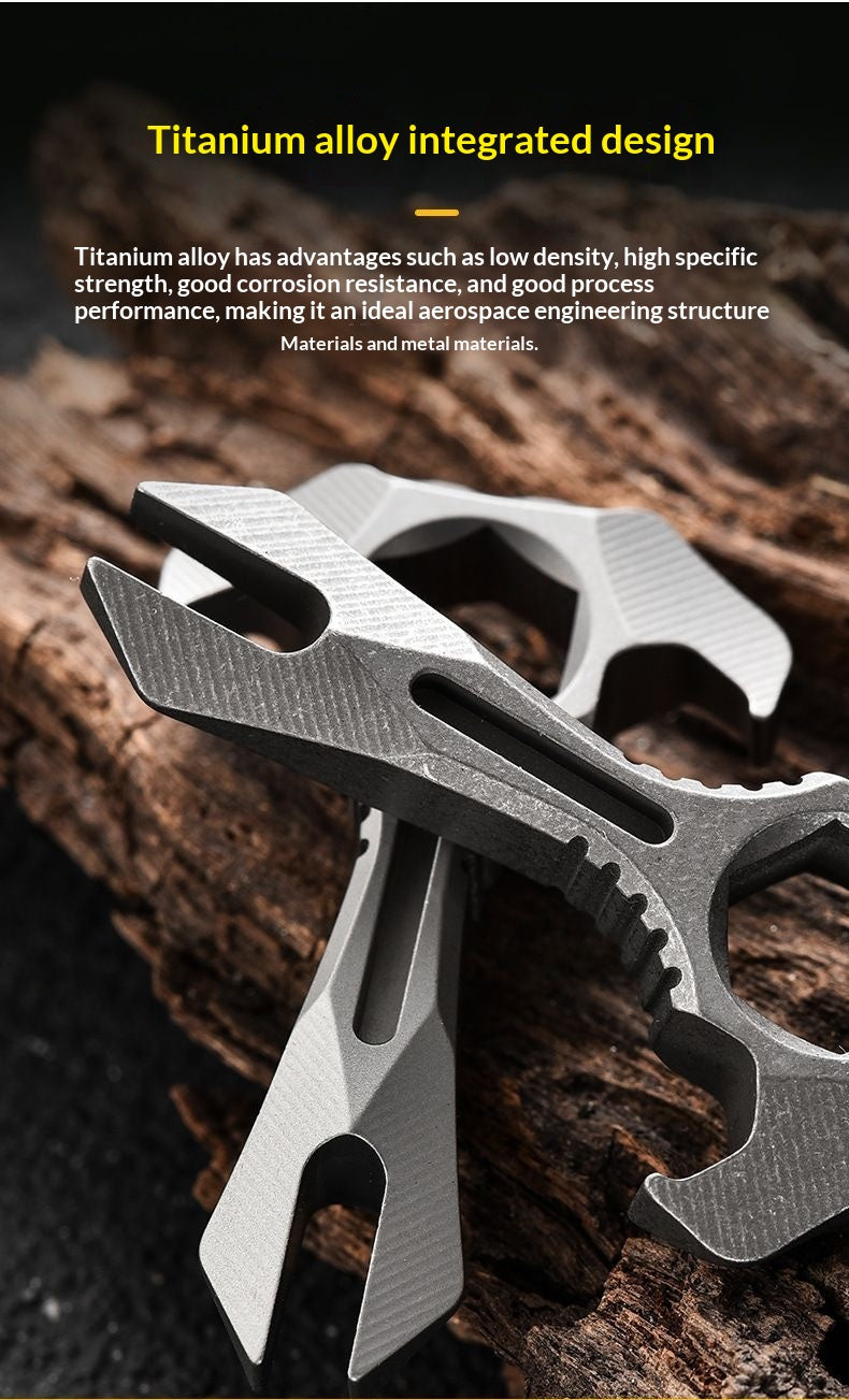 Titanium Alloy EDC Multi-Tool | CNC Machined Lightweight Utility Tool