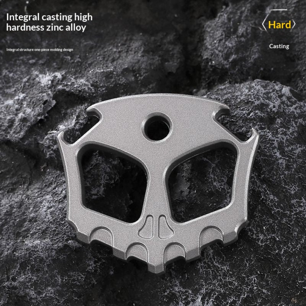 Skull Design Zinc Alloy EDC Bottle Opener | Heavy Duty Outdoor Utility Tool