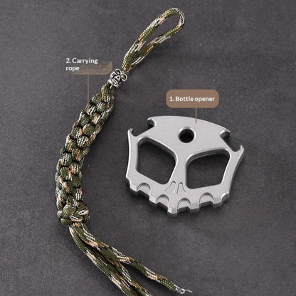 Skull Design Zinc Alloy EDC Bottle Opener | Heavy Duty Outdoor Utility Tool