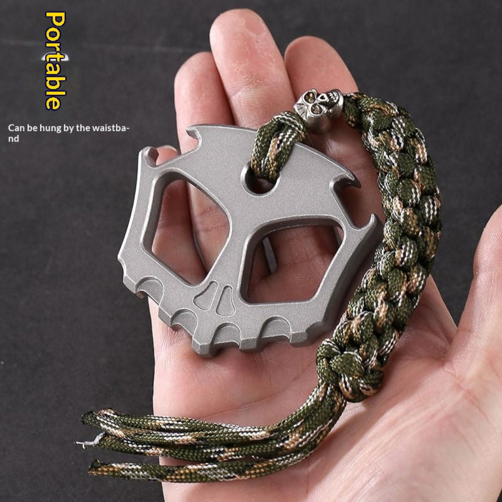 Skull Design Zinc Alloy EDC Bottle Opener | Heavy Duty Outdoor Utility Tool
