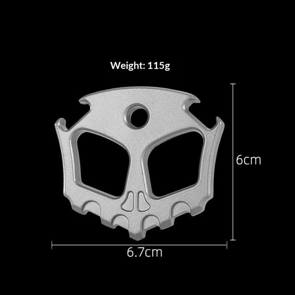 Skull Design Zinc Alloy EDC Bottle Opener | Heavy Duty Outdoor Utility Tool