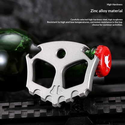 Skull Design Zinc Alloy EDC Bottle Opener | Heavy Duty Outdoor Utility Tool