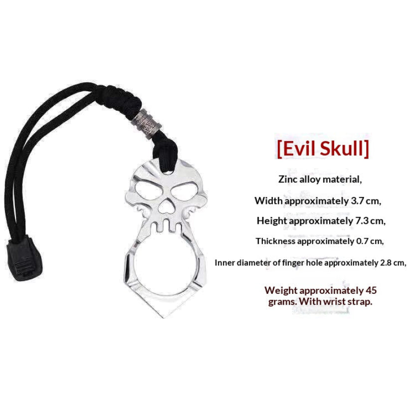 2026 New TC4 Titanium Skull Head Single Finger Knuckle Duster