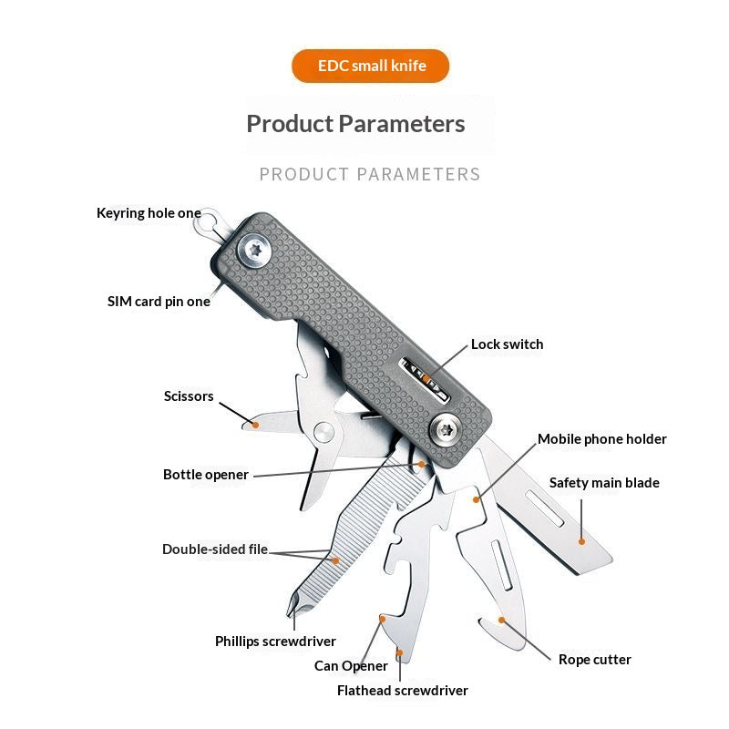 Outdoor Multi-Function Folding Knife – Portable EDC Utility Tool