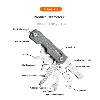 Outdoor Multi-Function Folding Knife – Portable EDC Utility Tool