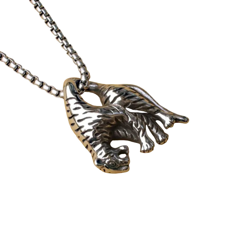 3D Climbing Jaguar Pendant Necklace | Punk Wildlife Street Jewelry