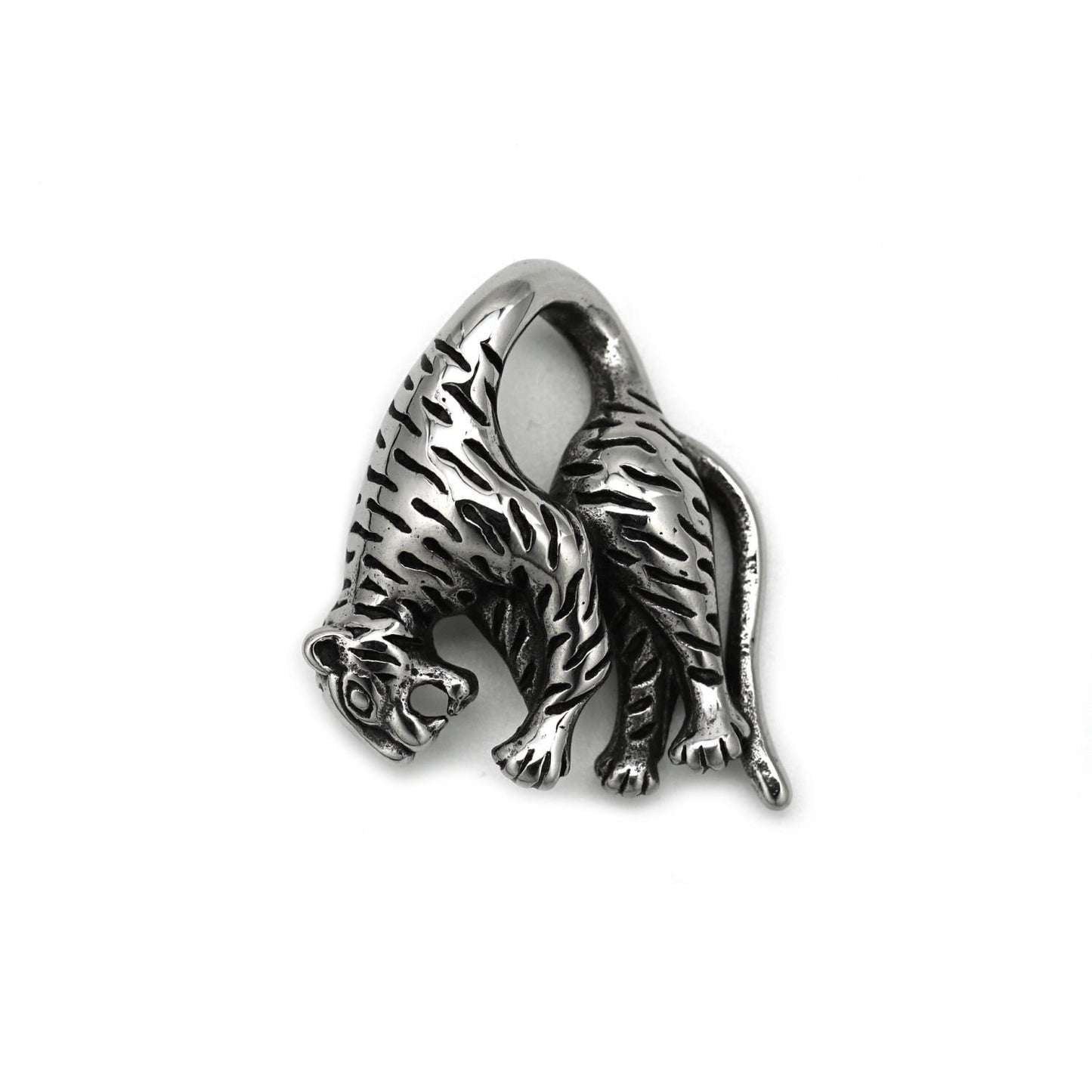 3D Climbing Jaguar Pendant Necklace | Punk Wildlife Street Jewelry