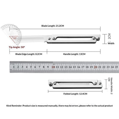 Folding Knife EDC Stainless Steel Pocket Tool Sharp Outdoor
