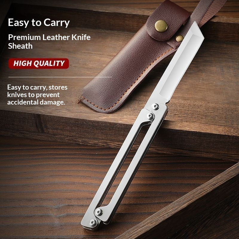Folding Knife EDC Stainless Steel Pocket Tool Sharp Outdoor