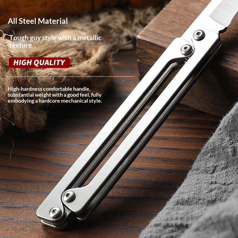 Folding Knife EDC Stainless Steel Pocket Tool Sharp Outdoor