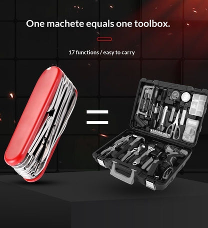 Outdoor Multi Purpose Tool Swiss Knife 17 Uses Folding-EDC Tool