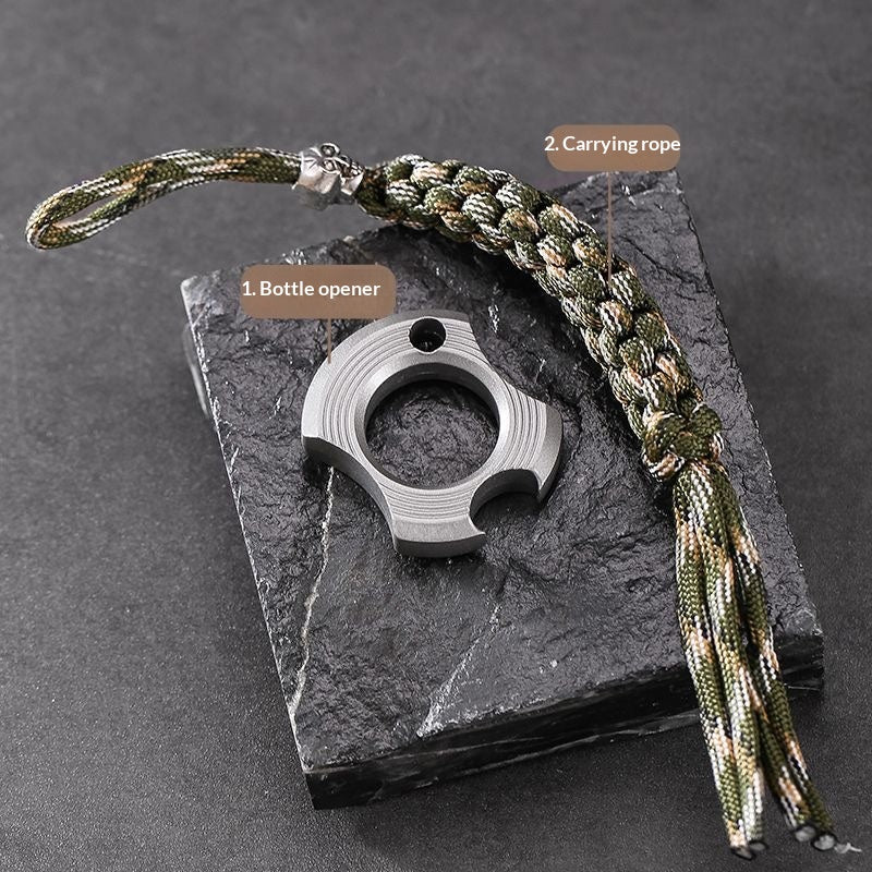 Zinc Alloy EDC Ring Tool– EDC Bottle Opener& Pocket Utility Accessory