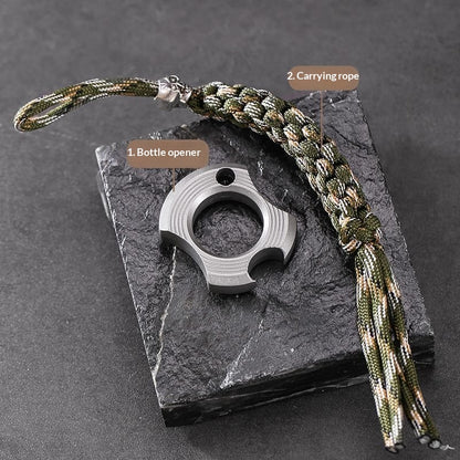 Zinc Alloy EDC Ring Tool– EDC Bottle Opener& Pocket Utility Accessory