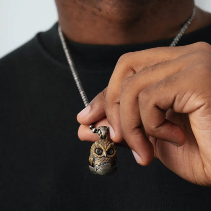 Owl Fidget Pendant