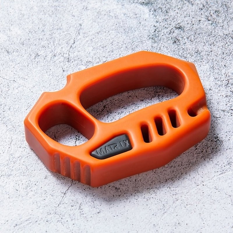 Orange Plastic Knuckle Duster - Cakra EDC Gadgets