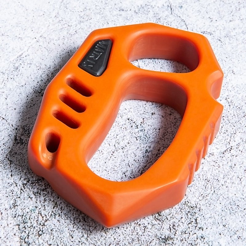 Orange Plastic Knuckle Duster - Cakra EDC Gadgets
