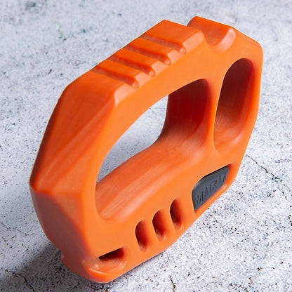 Orange Plastic Knuckle Duster - Cakra EDC Gadgets