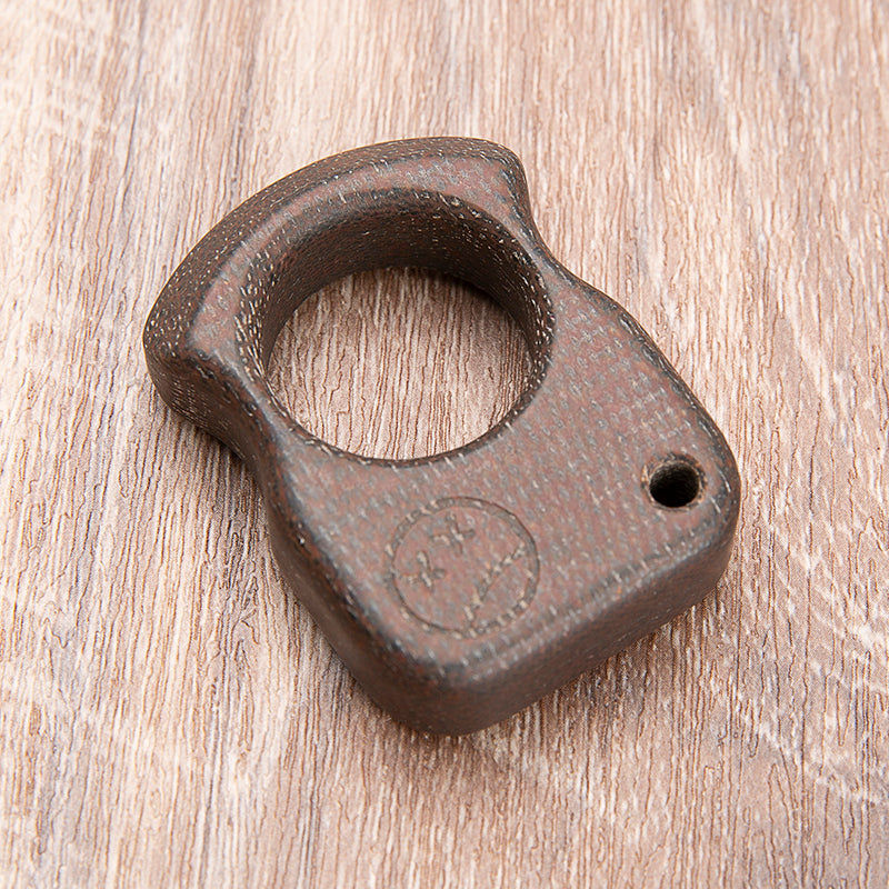 Coarse-Textured Micarta Polymer Brass Knuckles