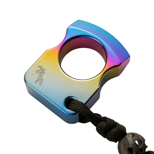 Colorized Titanium Alloy Single Finger Brass Knuckles