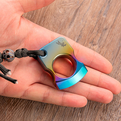 Colorized Titanium Alloy Single Finger Brass Knuckles