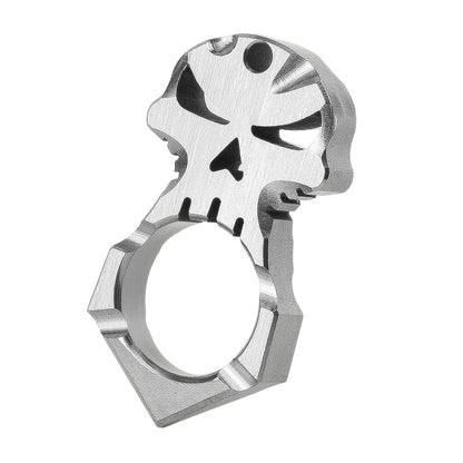 2025 New TC4 Titanium Skull Head Single Finger Knuckle Duster
