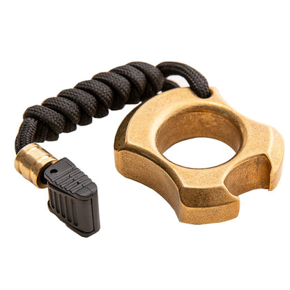Full Brass Wasteland Style Stonewash Bottle Opener Brass Knuckles