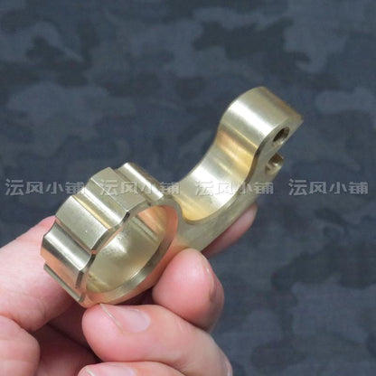 2019 Small Snail Real Brass One Finger Brass Knuckles