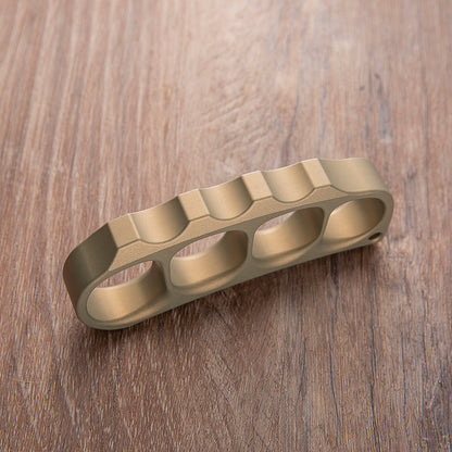 Pea Pods Four Finger Brass Knuckle Rings