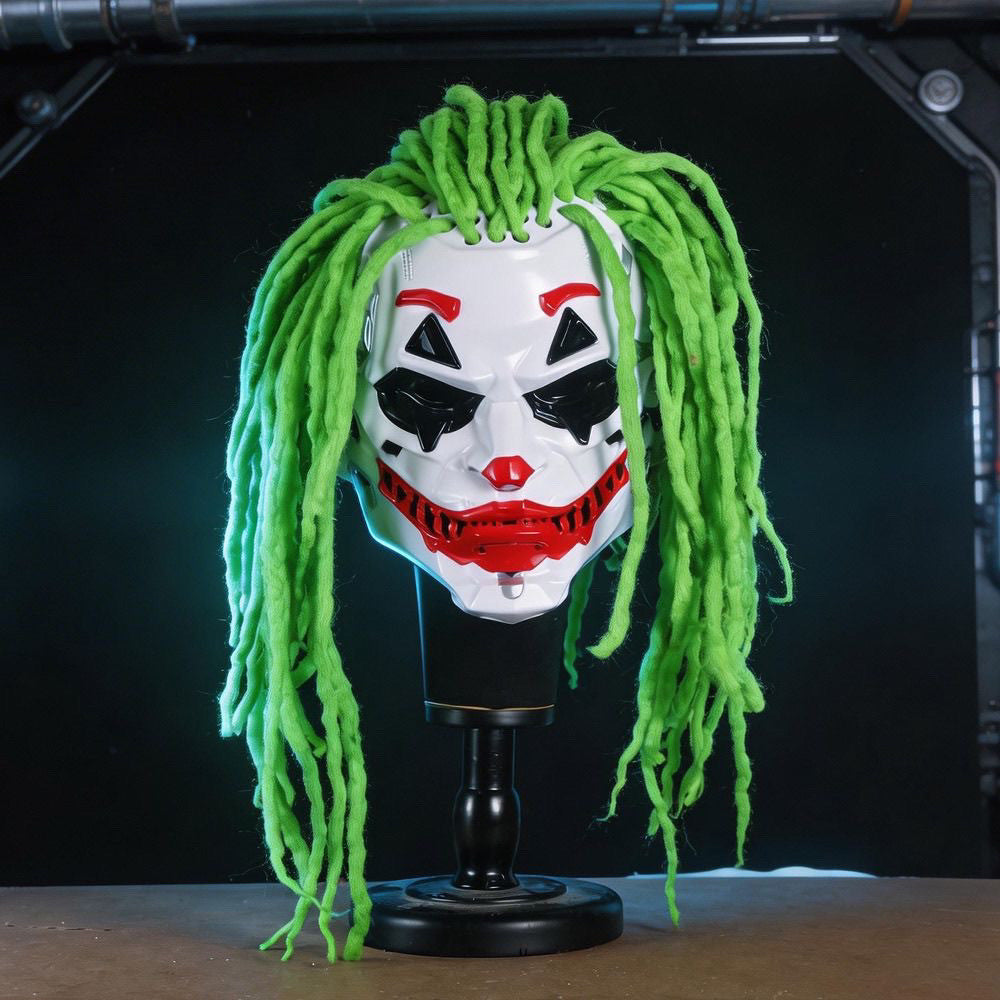Cyber Clown Mask with Wig view 3