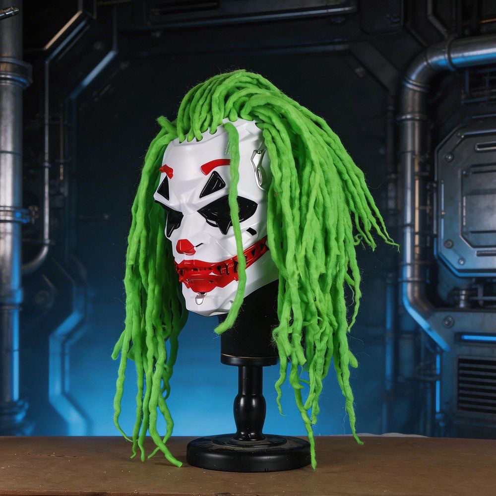 Cyber Clown Mask with Wig view 4