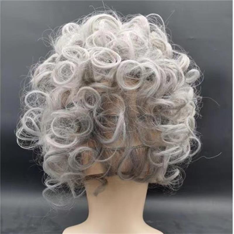 Realistic Elderly Woman Halloween Mask view 3