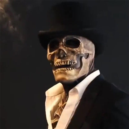 Exposed-Brain Movable-Jaw Skull Mask view 2