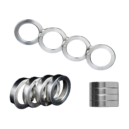 Transformable Self-Defense Brass Knuckles Ring - Zinc Alloy or Stainless Stee