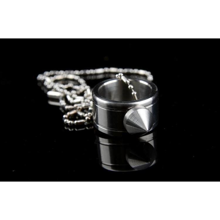 Full Stainless Steel Spike Ring Self Defense With Ball Chain