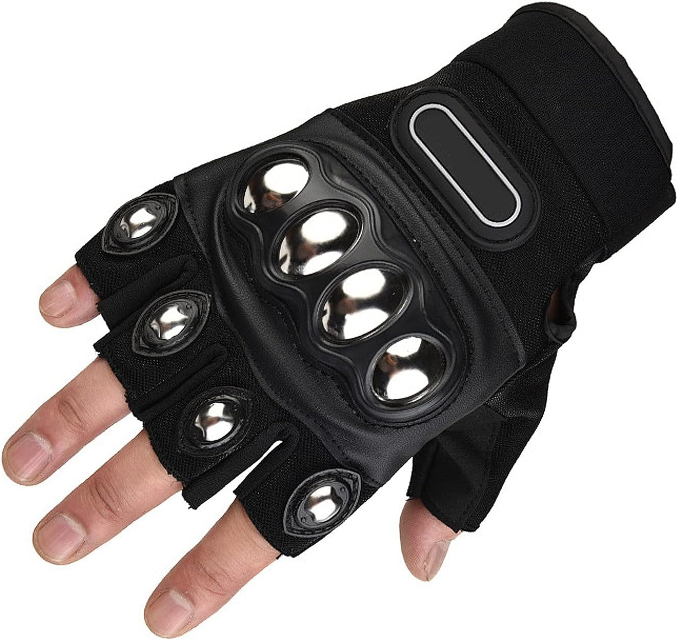 Half Finger Steel Knuckles Gloves