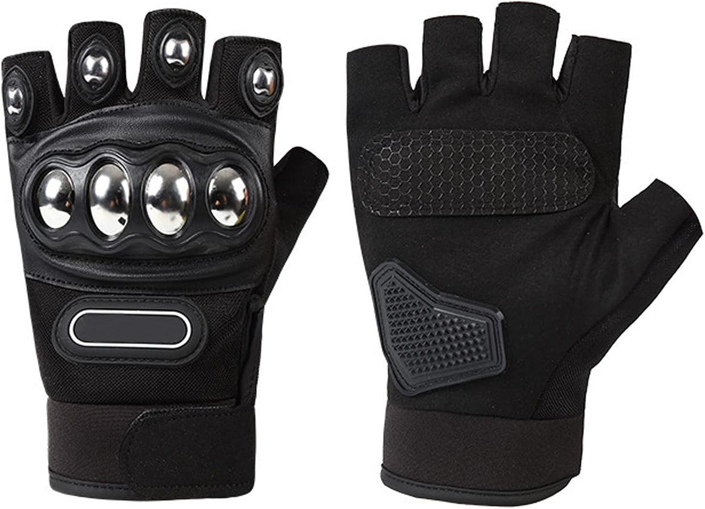Half Finger Steel Knuckles Gloves