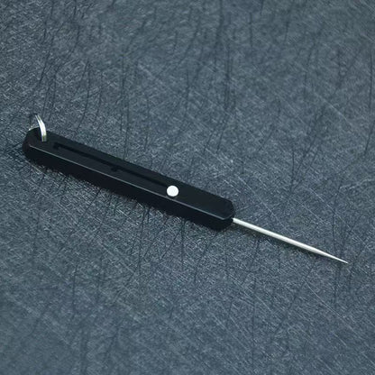 Black keychain pocket toothpick EDC accessory