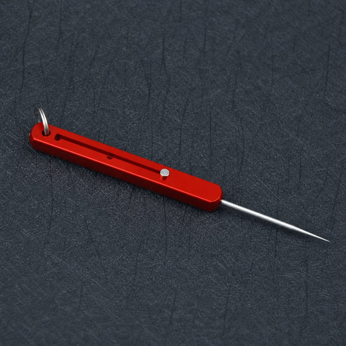 Red keychain pocket toothpick product view without text