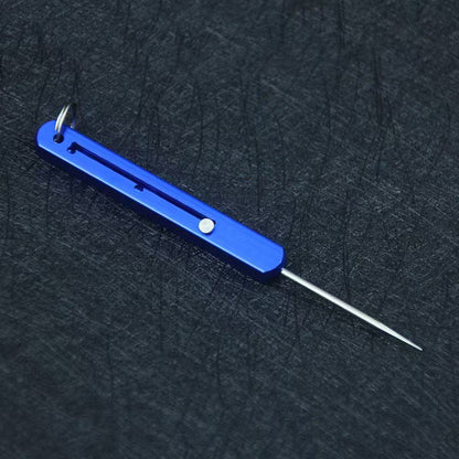 Blue keychain pocket toothpick EDC accessory