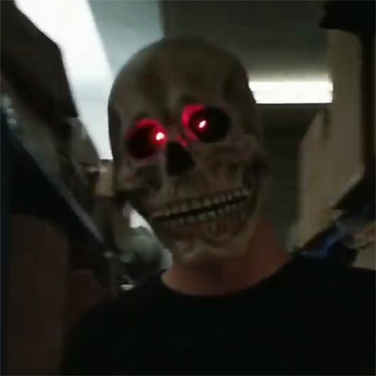 Movable-Jaw Skull Mask with Light-Up Options view 2