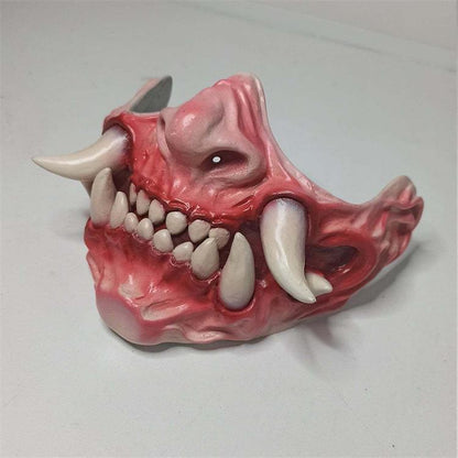 Mutant Fanged Demon Half Mask view 3
