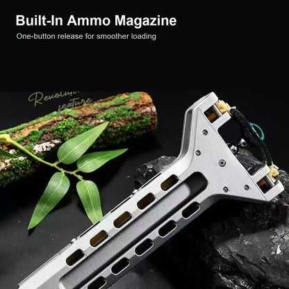 Rapid Spin Outdoor Slingshot built-in ammo magazine