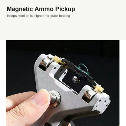 Rapid Spin Outdoor Slingshot magnetic ammo pickup