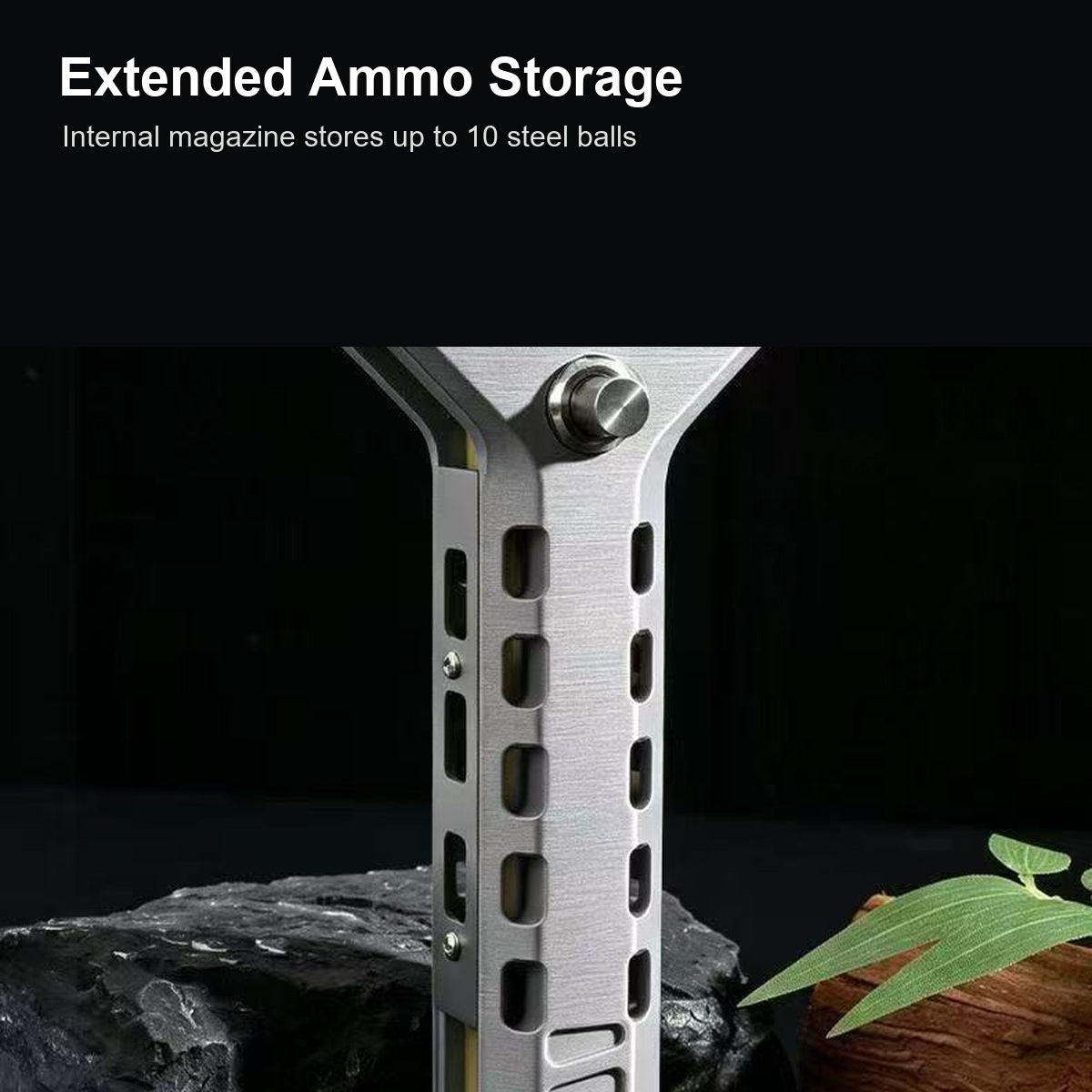 Rapid Spin Outdoor Slingshot extended ammo storage