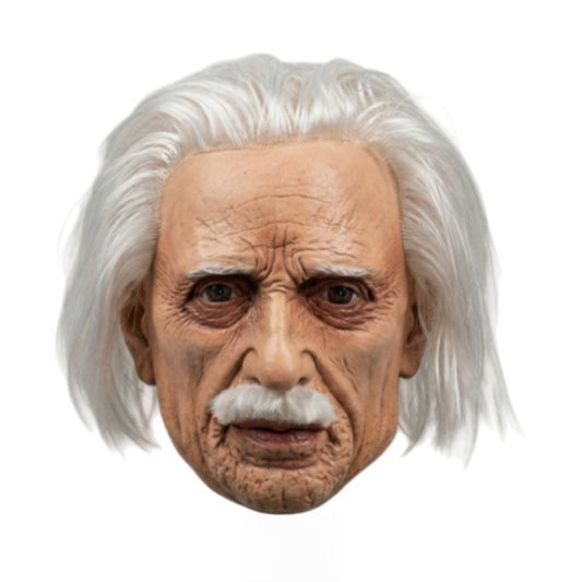 Realistic genius old man silicone Halloween mask view 1