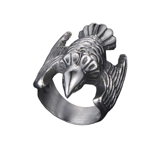 Eagle Head Self Defense Ring – 316L Stainless Steel Safety Jewelry