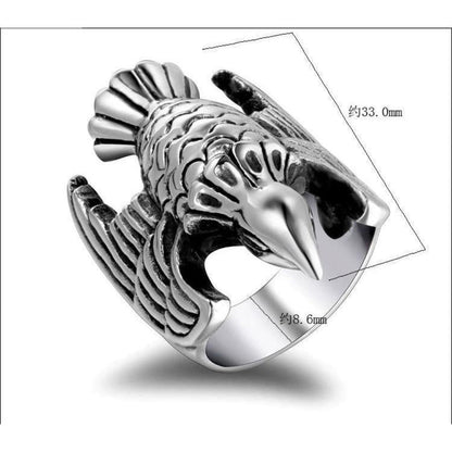 Eagle Head Self Defense Ring – 316L Stainless Steel Safety Jewelry