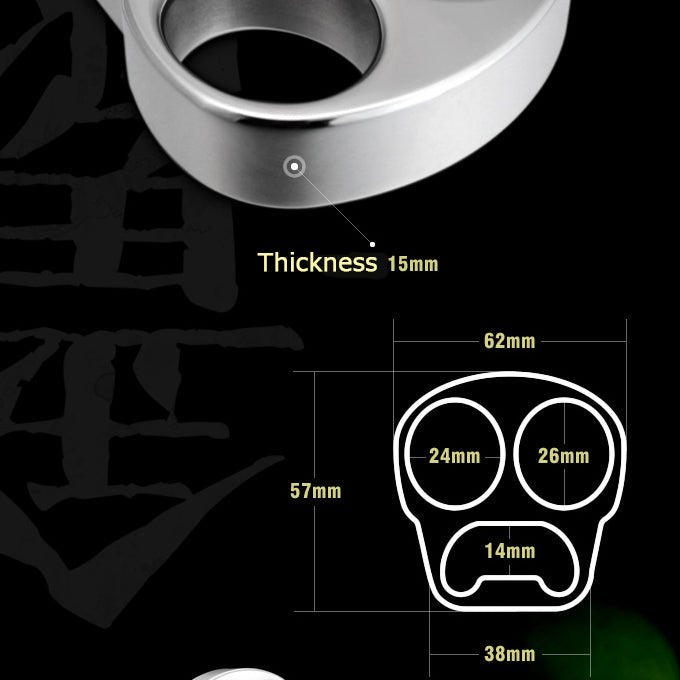 Stainless Steel Skull Brass Knuckles Bottle Opener