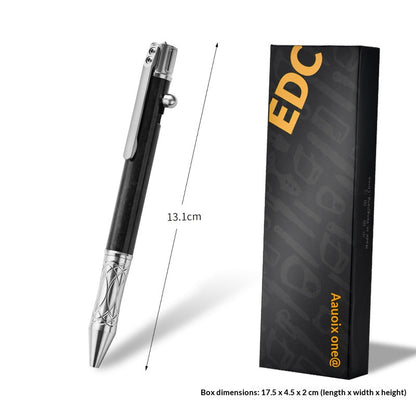 Titanium Tactical Pen | Carbon Fiber EDC Pen with G2 Refill