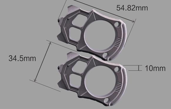 Titanium Alloy Brass Knuckles Self Defense